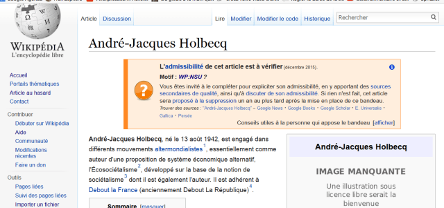 holbecq sur Wikipedia